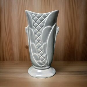 Vintage MCM Shawnee USA Pottery Vase 8.5" Gray